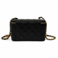 CHANEL VANITY CASE IN BLACK CAVIAR LEATHEER