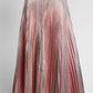 CEDRIC CHARLIER Metallic Pink Pleated Skirt 40