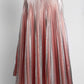 CEDRIC CHARLIER Metallic Pink Pleated Skirt 40
