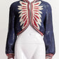 CHANEL 2014 PARIS/DALLAS SEQUIN CROPPED CARDIGAN FR38