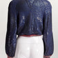 CHANEL 2014 PARIS/DALLAS SEQUIN CROPPED CARDIGAN FR38