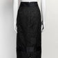 CHANEL Black Lace Skirt 42