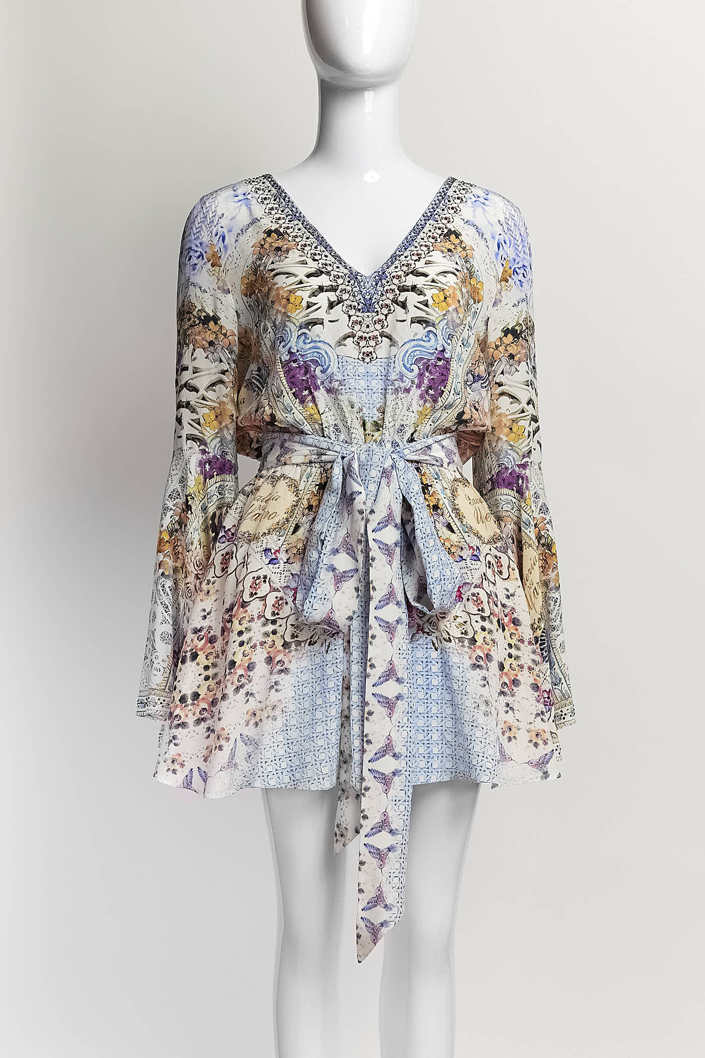 Camilla Wide Sleeve Playsuit Girl Next Door Dress XS