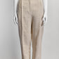 Celine Beige Linen Trouser 38