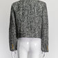 Celine Black/White Tweed Patterned Jacket 36