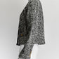 Celine Black/White Tweed Patterned Jacket 36