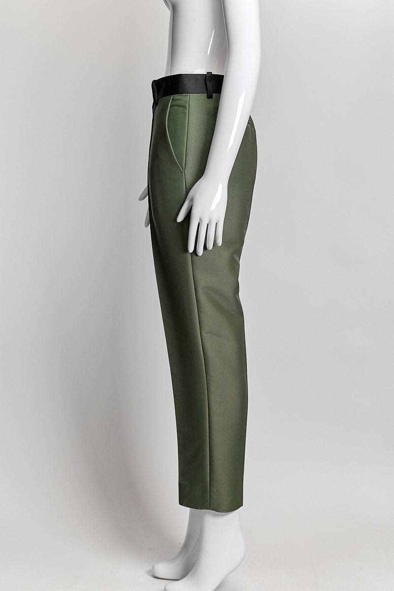 Celine Green/Black Trouser 40