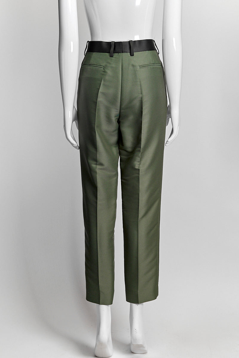 Celine Green/Black Trouser 40