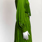 Celine Green Silk Dress with Belt 38