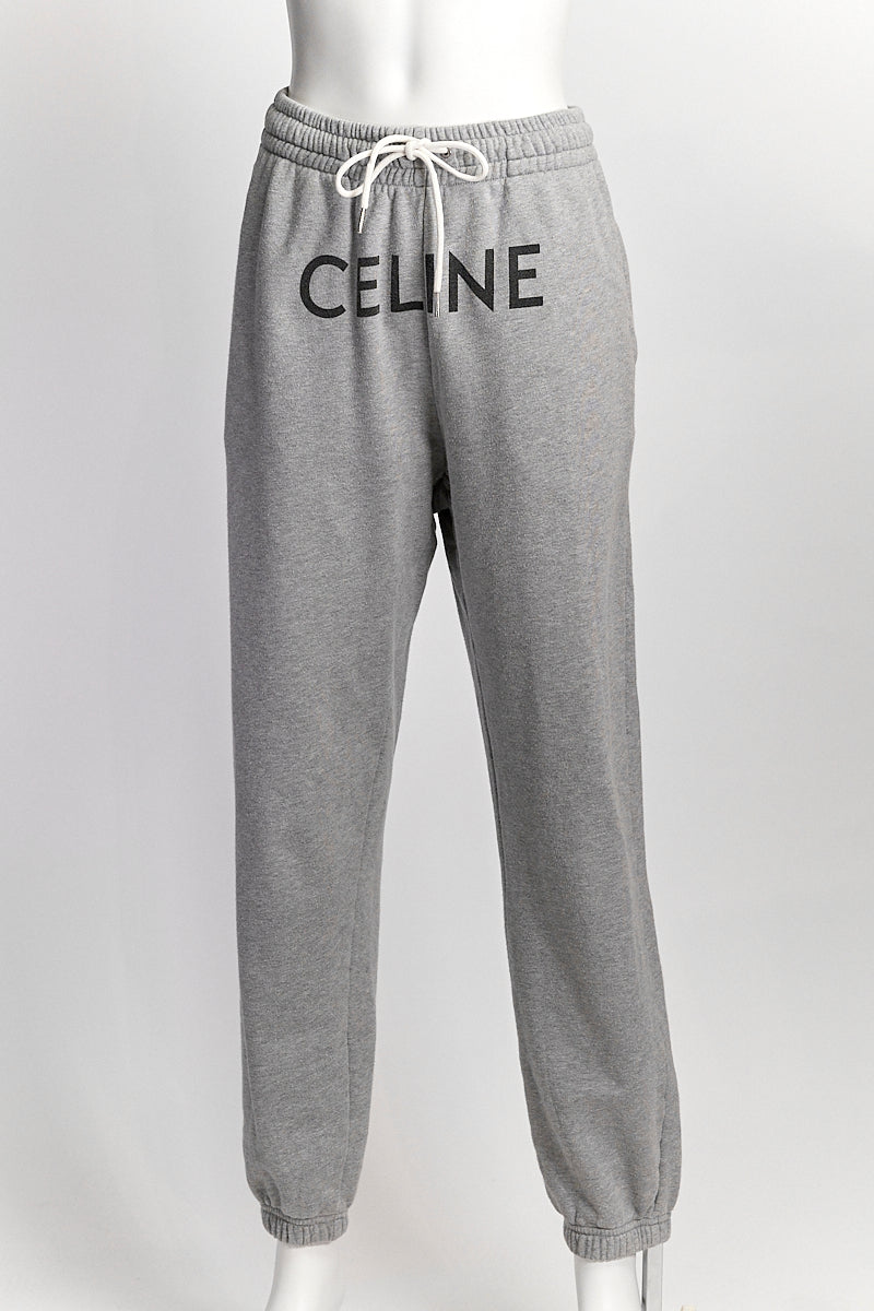 Celine Grey Logo Sweatpants M