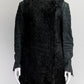 Celine Black Lambskin Fur Jacket 40