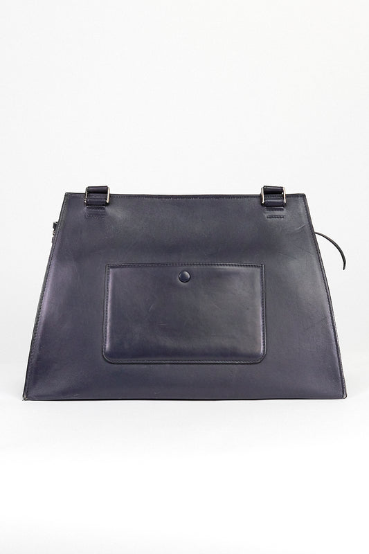 Celine Leather Edge Blue Handle Bags