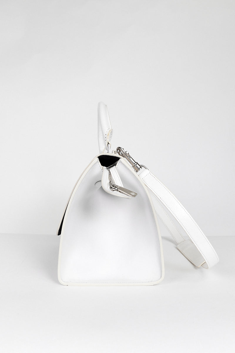 Celine Liege Calfskin Trapeze White Bag