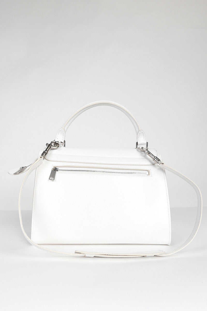 Celine Liege Calfskin Trapeze White Bag