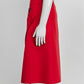 Celine Red Wool Skirt 38