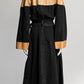 Chanel 2019 Black Denim and Beige Leather Trench Coat 38