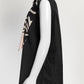 Chanel 21 Black & White Silk CC Logo Necktie Sleeveless Blouse 38