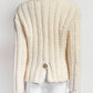 Chanel Beige Wool Knit Cardigan 44