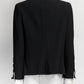 Chanel Black Blazer with Sleeve Detail 38
