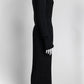Chanel Black Ribbed Knit Dress with Buttons Detail 38
