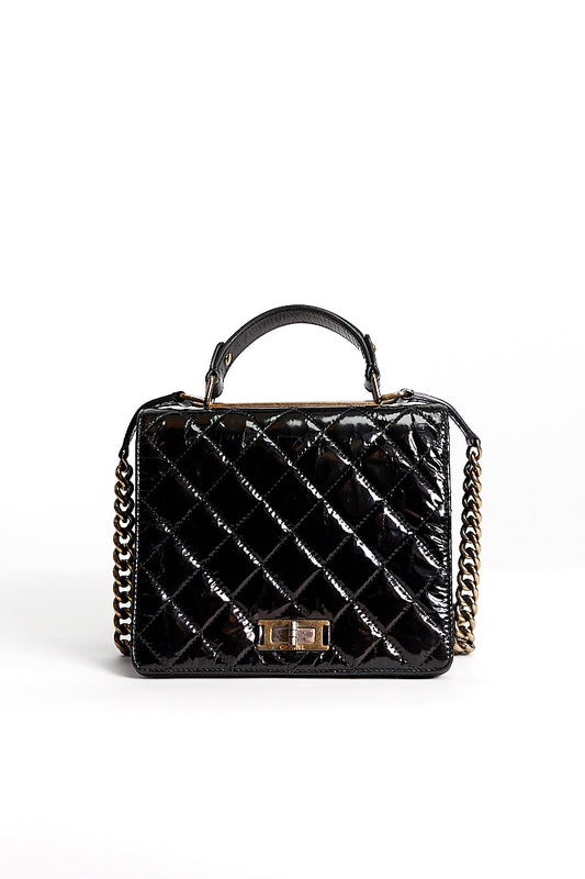 Chanel Black Rita Top Handle Flap Bag