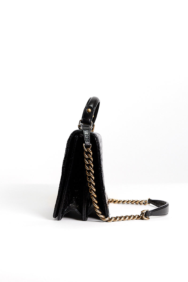 Chanel Black Rita Top Handle Flap Bag
