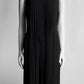 Chanel Black Sleeveless Dress with Pleated Detail on Neckline 38