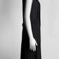 Chanel Black Sleeveless Dress with Pleated Detail on Neckline 38