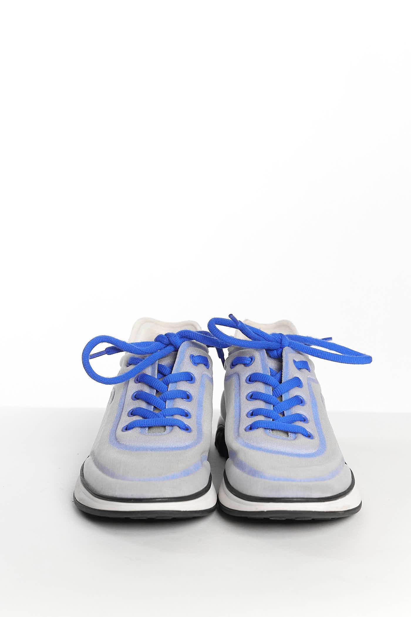 Chanel Blue CC mesh Sneakers 38