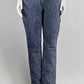 Chanel Camellia Patterned Jeans FR38