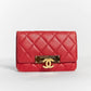 Chanel Golden Class Red Wallet On Chain