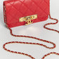 Chanel Golden Class Red Wallet On Chain