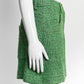 Chanel Green Tweed Short 38