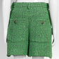 Chanel Green Tweed Short 38