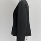 Chanel Grey Wool Zipup Blazer FR44