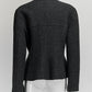 Chanel Grey Wool Zipup Blazer FR44