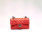 Chanel Matelasse Chain Mini Orange Lambskin Handbag