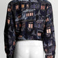 Chanel Multicolor Building Printed Silk Blouse 38