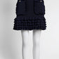 Chanel Navy Knit Skirt 40