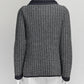 Chanel Navy Cashmere Knit Jacket FR36