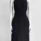 Chanel Navy Wool Sheath Dress 38