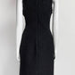 Chanel Navy Wool Sheath Dress 38