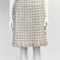 Chanel Pink Tweed Skirt 38