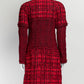 Chanel Red Tweed Coat Dress 38