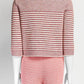 Chanel Spring/Summer 2015 Pink Striped Cardigan with Short 34