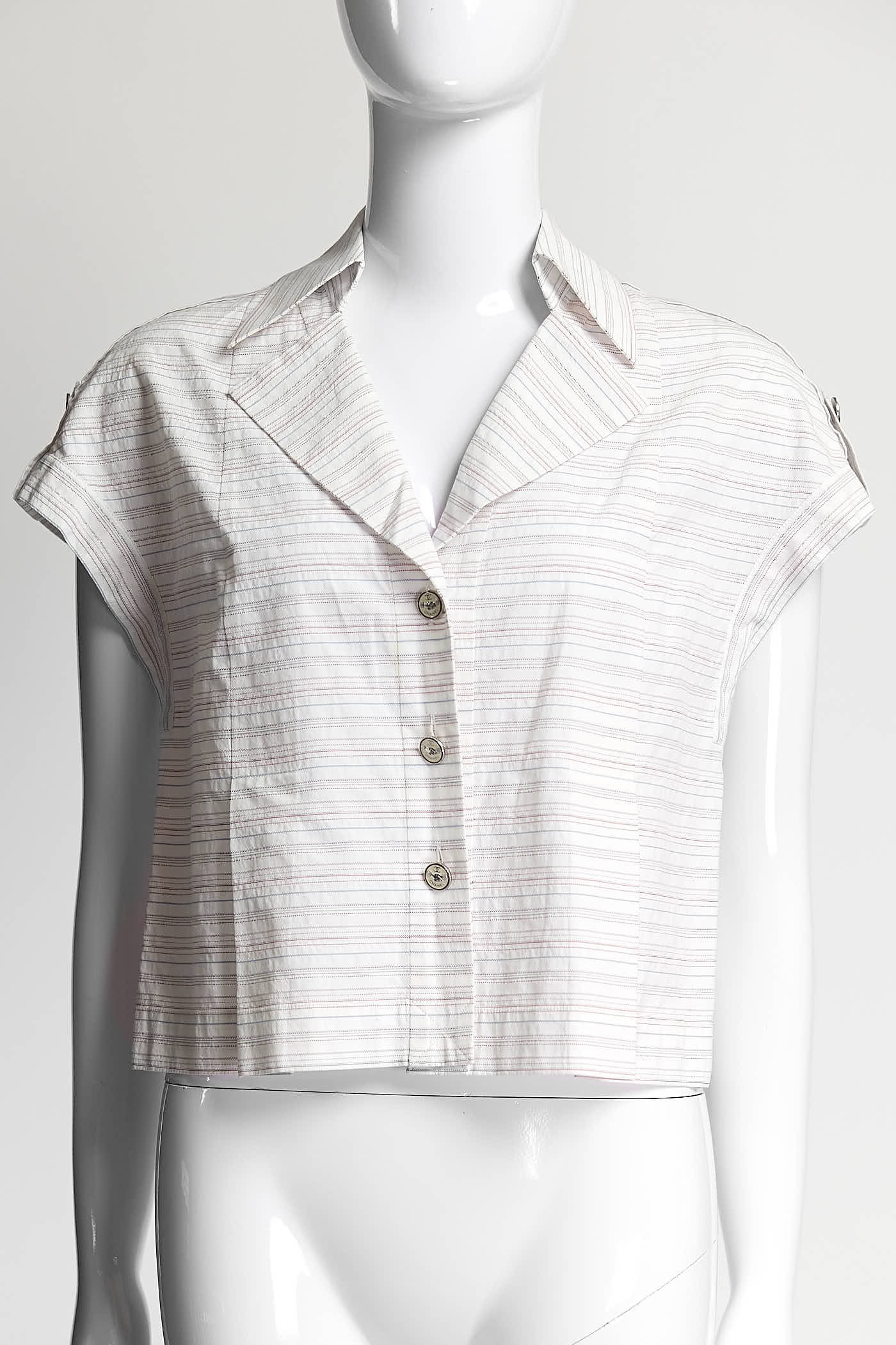 Chanel Striped Blouse 38