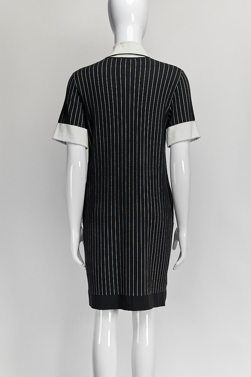 Chanel Striped Knit Dress FR38