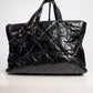 Chanel Tote Portobello Quilted Glazed Large Black