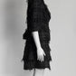 Chanel Vintage 05A Black Lesage Tweed Lace Metallic CC button 40
