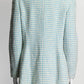 Chanel Vintage 1997 Blue/White Tweed Jacket 46